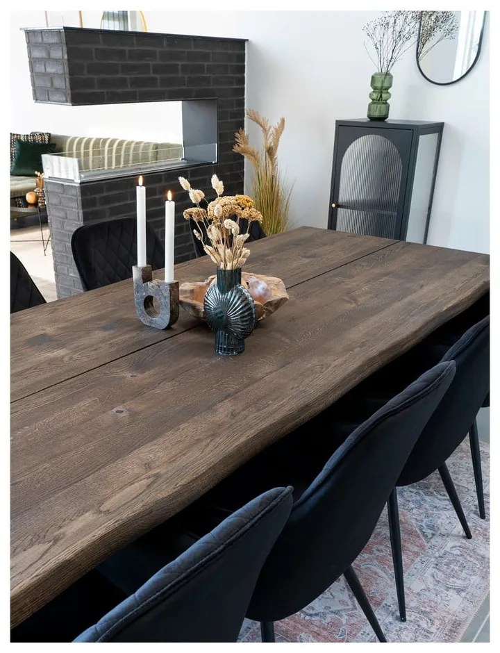 Czarna metalowa witryna 50x110 cm Adelaide – House Nordic