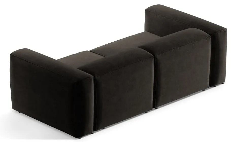 Czarna sofa 224 cm Bergano – Cosmopolitan Design