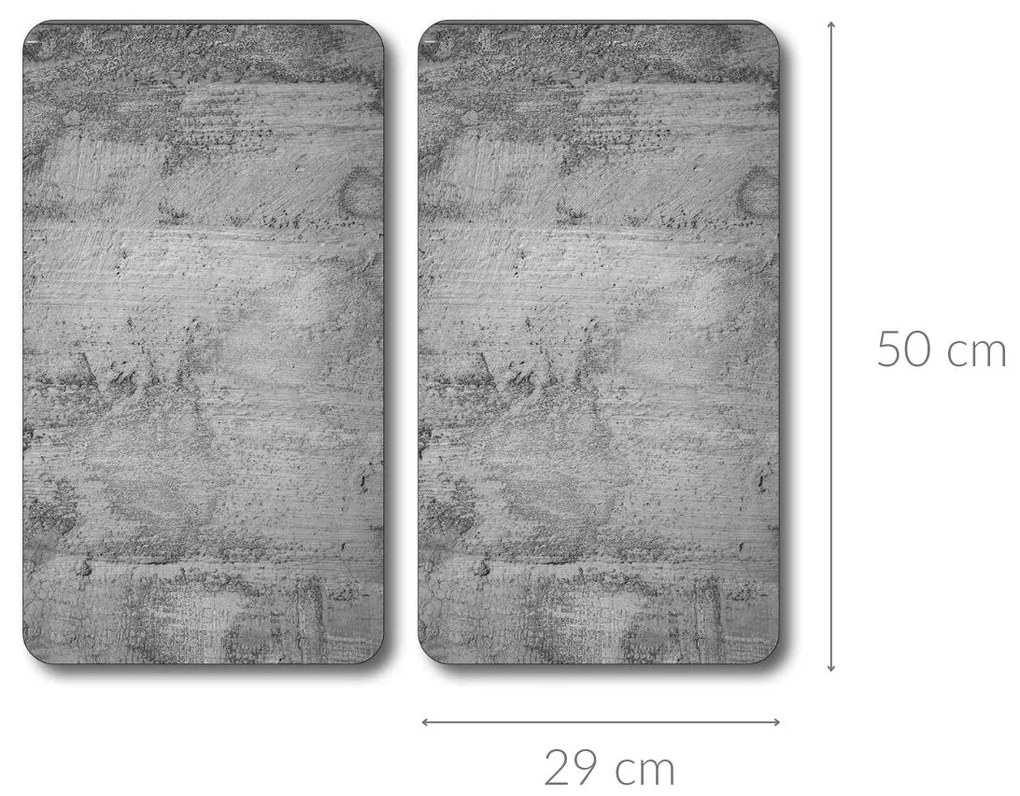 Szklane płyty ochronne na kuchenkę, 2 sztuki, hartowane szkło, Kesper