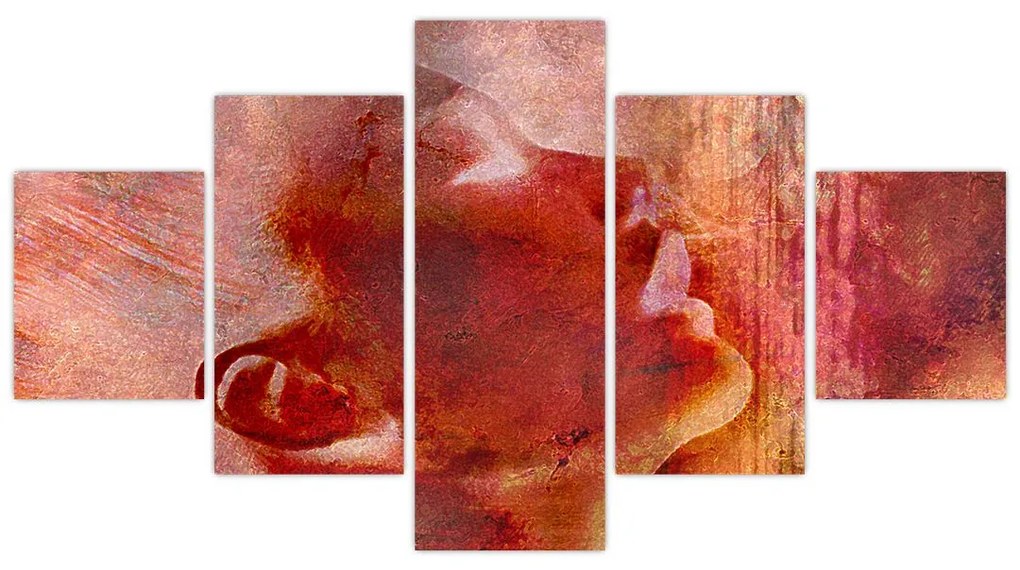 Obraz - Profil twarzy kobiety (125x70 cm)
