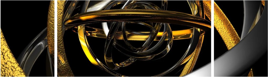 Obraz nowoczesnej abstrakcji (170x50 cm)
