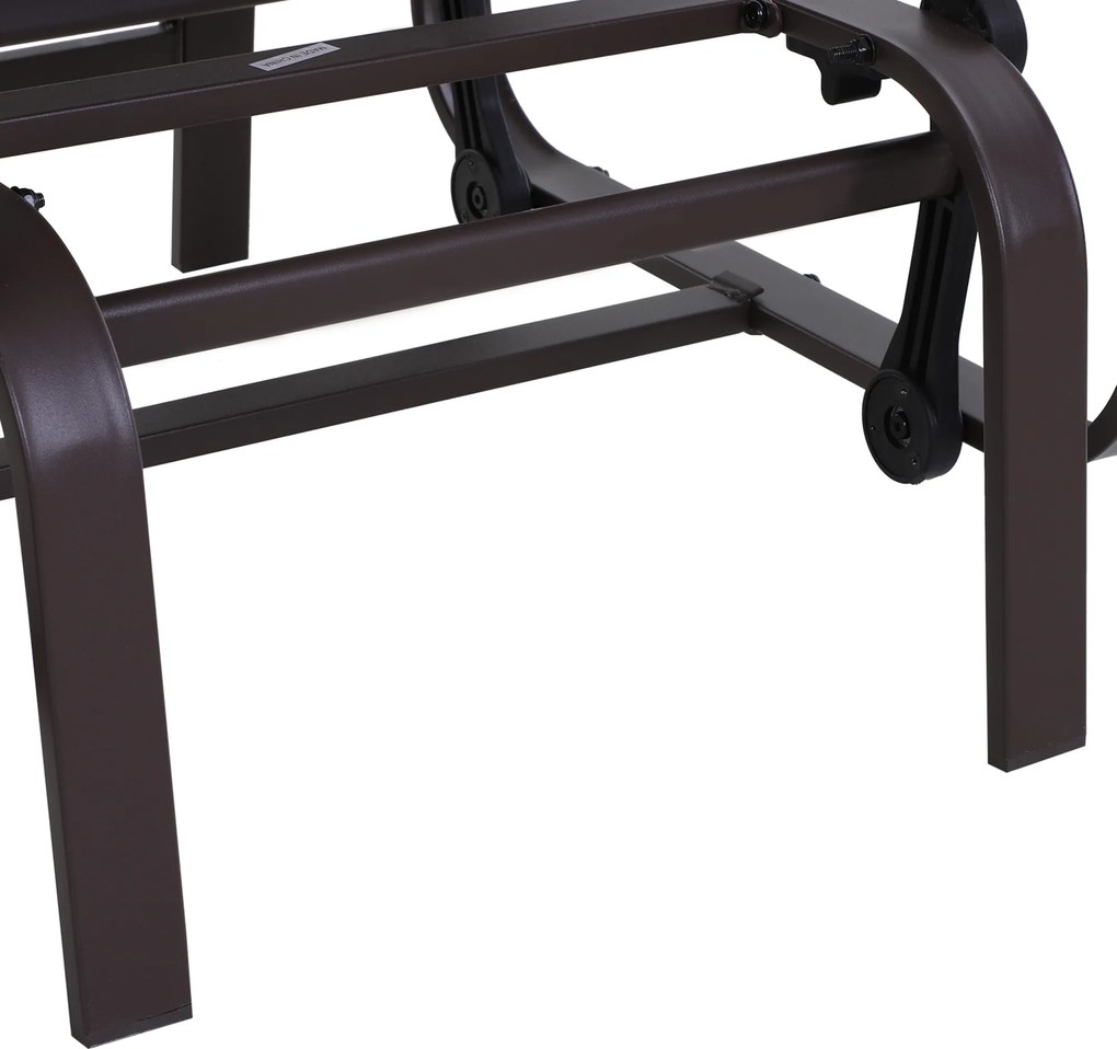 Outsunny krzesło bujane 60 cm x 75 cm x 104 cm