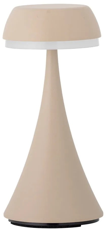 Beżowa lampa stołowa LED z metalowym kloszem (wysokość 17,5 cm) Pepple – Bloomingville
