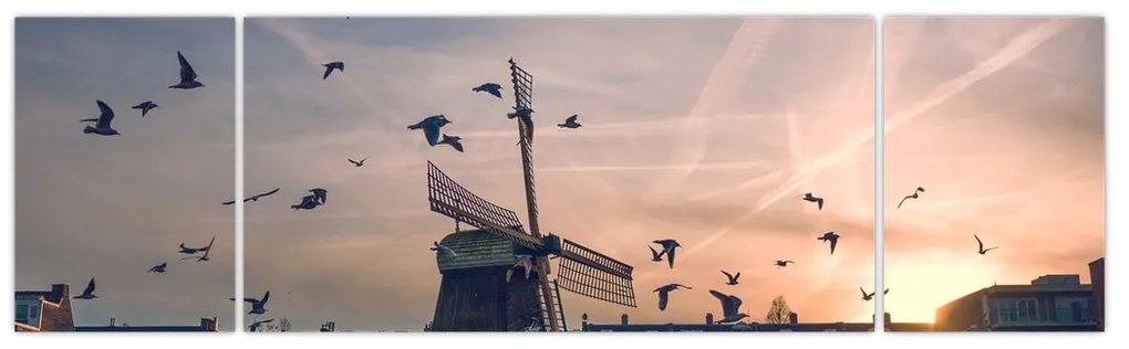 Obraz wiatraka (170x50 cm)