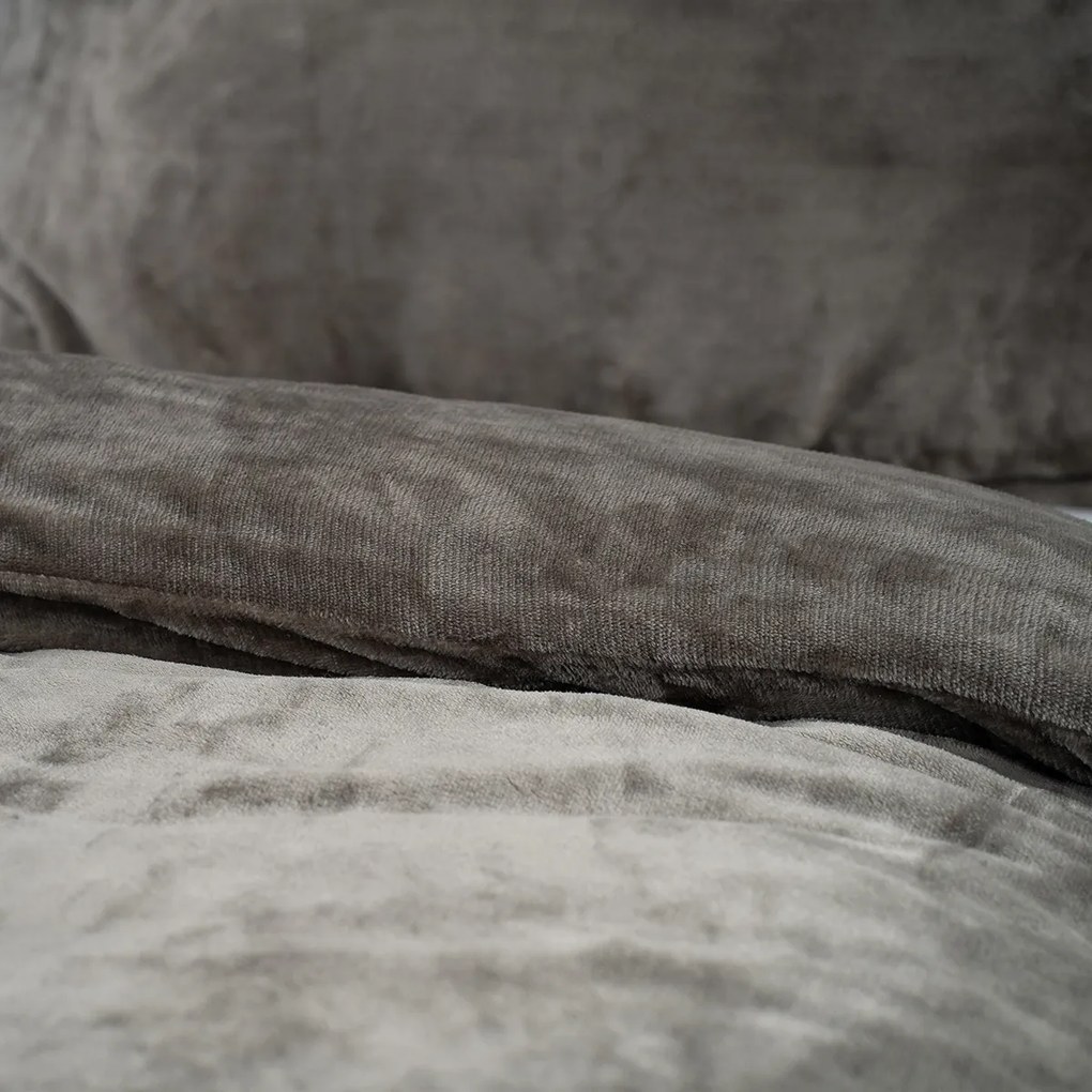4Home pościel mikroflanela szary, 140 x 200 cm, 70 x 90 cm