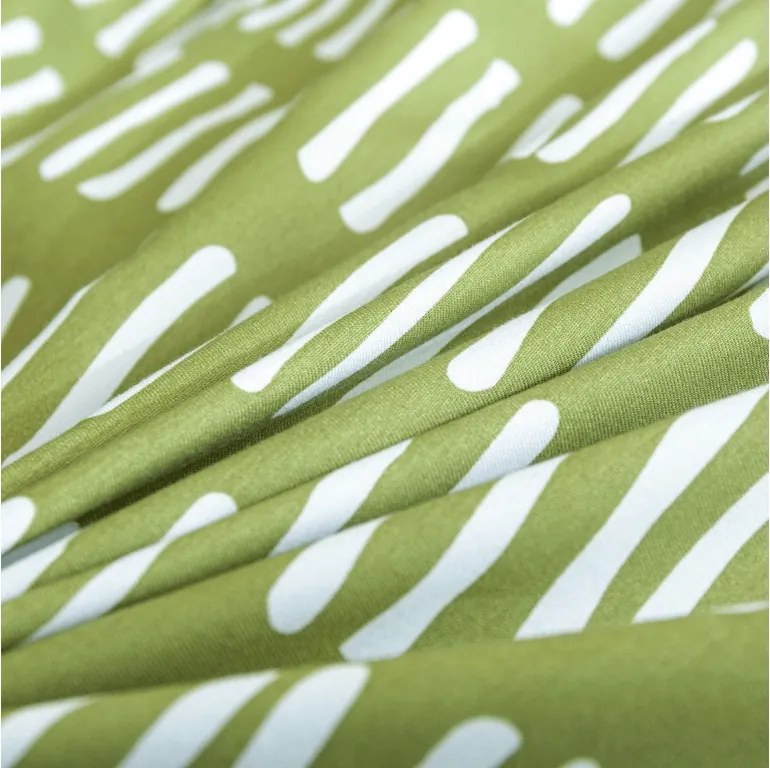 PrzytulneMieszkanie.pl PrzytulneMieszkanie.pl Pościel z mikroflanelu GREENSORY zielona Rozmiar pościeli: 2 szt 70 x 90 cm | 200 x 220 cm