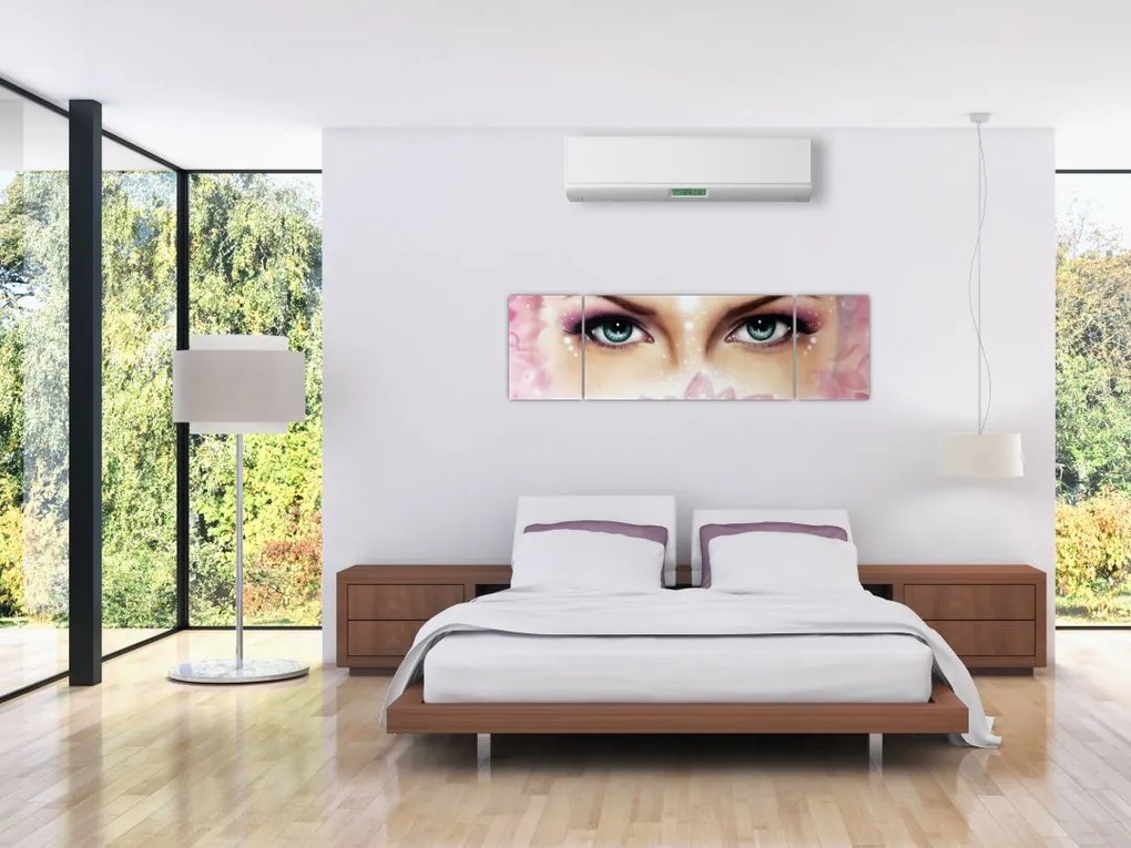 Obraz - Urocze oczy (170x50 cm)
