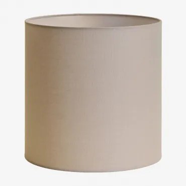 Abażur Z Tkaniny Arlina Jasnoszary Taupe & Ø30 Cm - ↑30 Cm - Sklum
