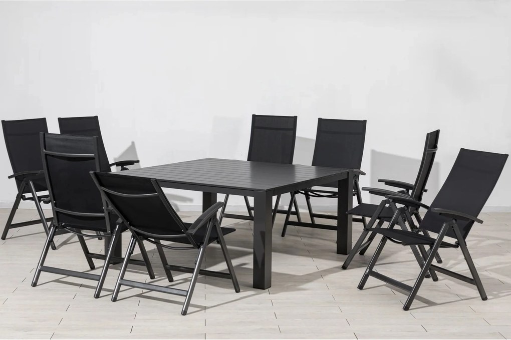 Doppler PRATO AVANTAGE zestaw mebli ogrodowych 8+1 antracyt