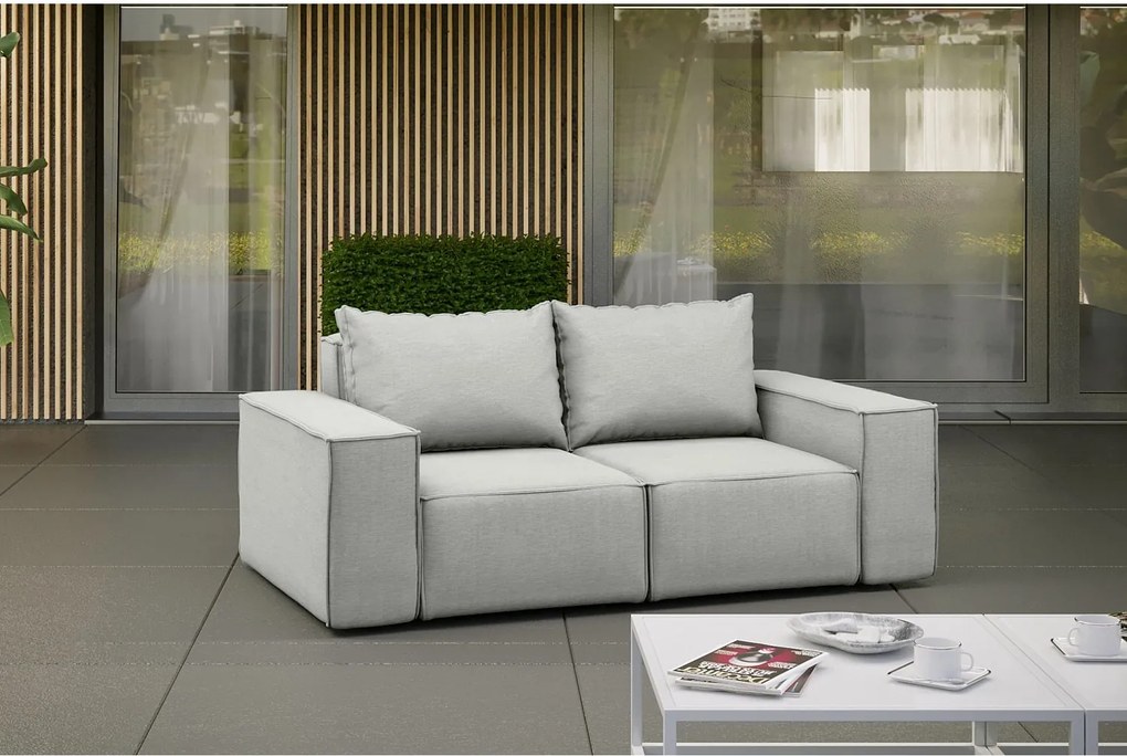 Sofa ogrodowa Garden, 2-osobowa, popiel jasny (03)