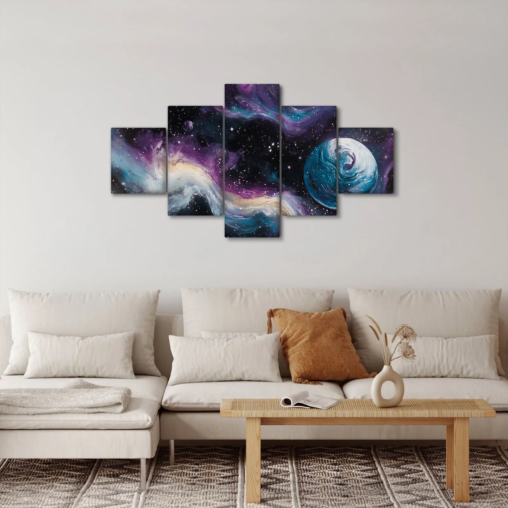 Obraz - Malowany wszechświat (125x70 cm)