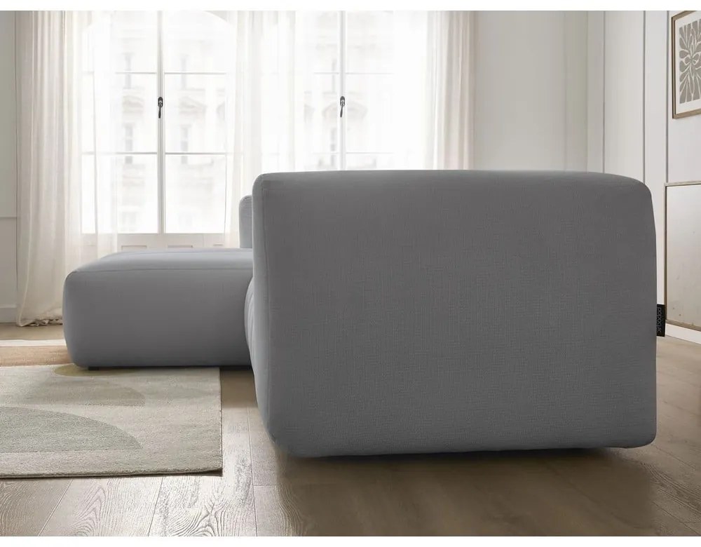 Jasnoszary narożnik (lewostronny/z szezlongiem) Talia – Bobochic Paris