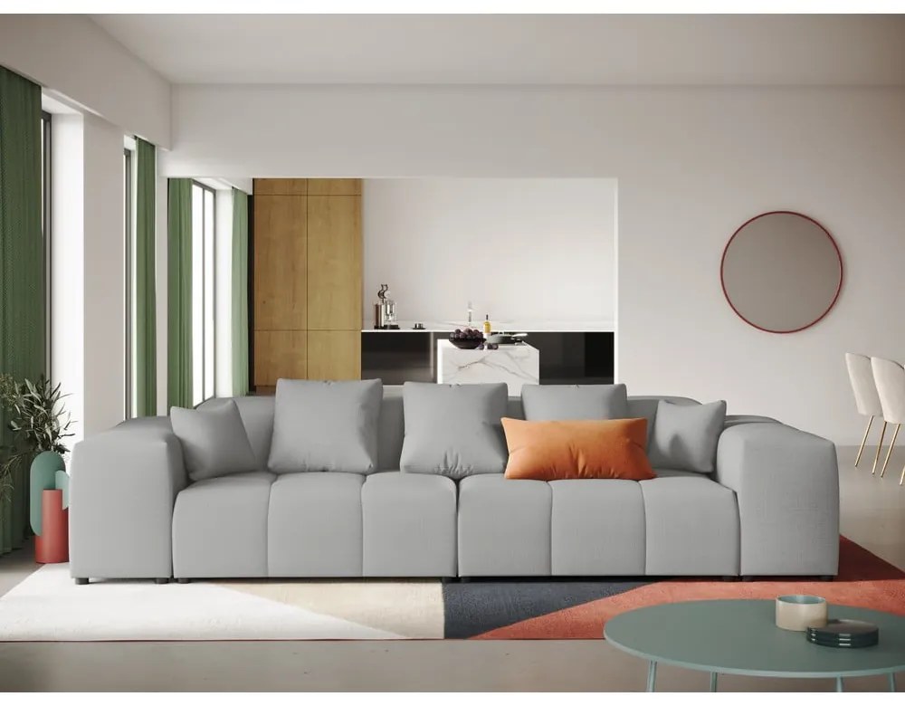 Szara sofa 320 cm Rome – Cosmopolitan Design