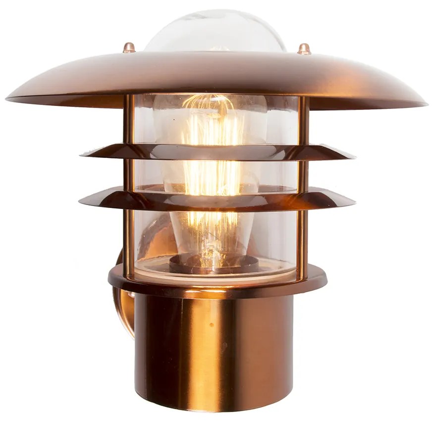Zewnetrzna Winylowa lampa ścienna zewnętrzna miedziana IP44 - Prato Nowoczesny Oswietlenie zewnetrzne