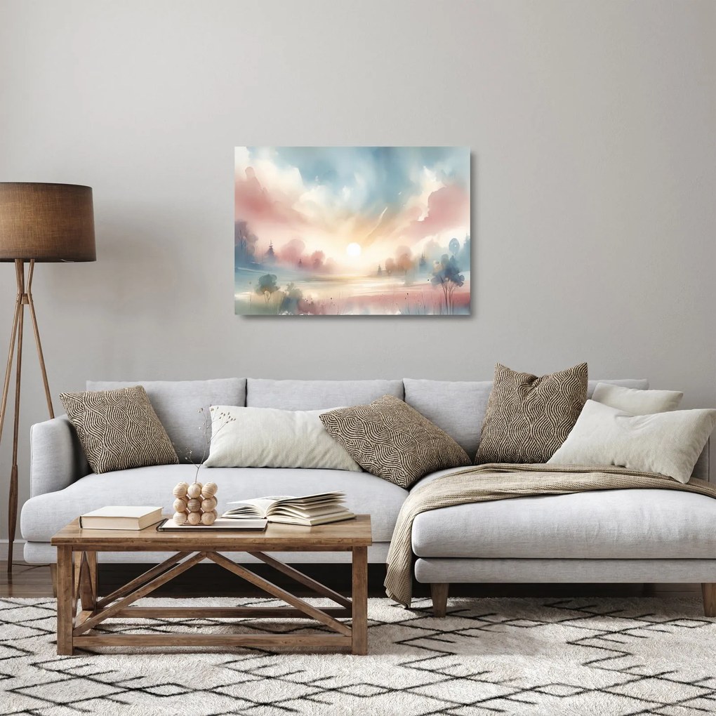Obraz na szkle - Elegancki krajobraz (70x50 cm)