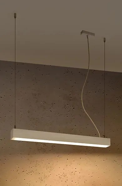 Biała nowoczesna lampa wisząca LED 3000 K - EX615-Herrick