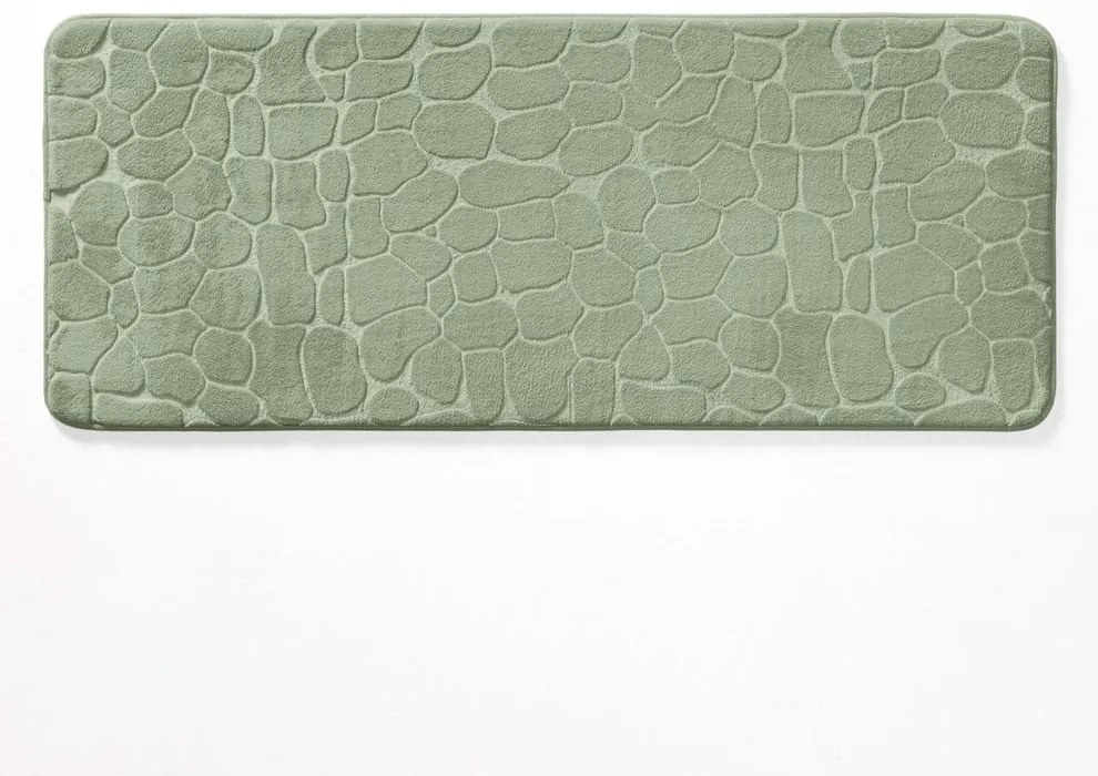 Zielony dywanik łazienkowy 50x120 cm Ricochet – douceur d'intérieur