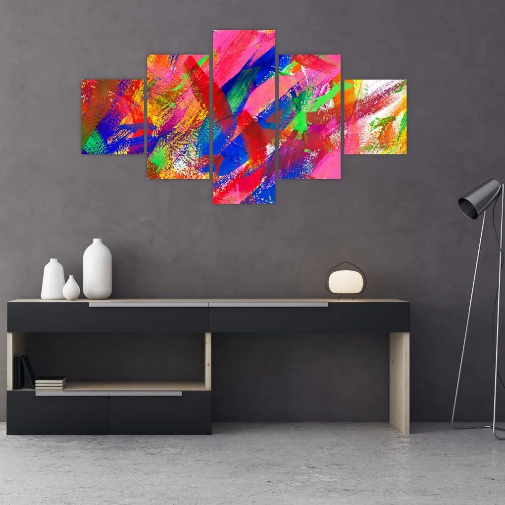 Obraz - Kolorowa abstrakcja (125x70 cm)