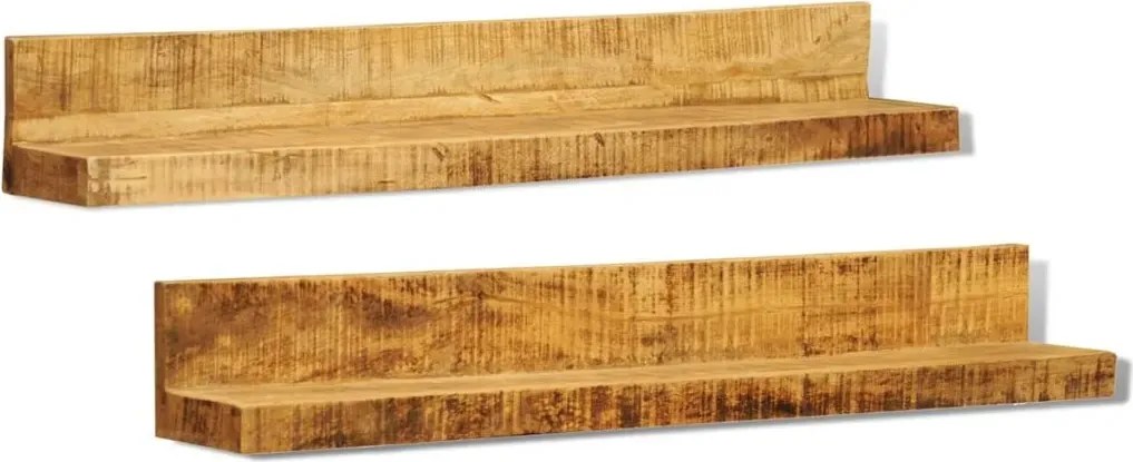 Zestaw drewnianych półek ściennych T5-D39
