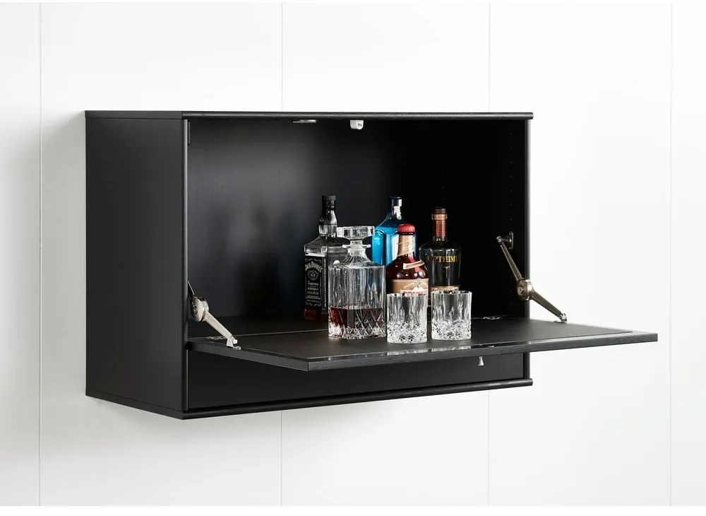 Czarny barek 89x61 cm Mistral 004 – Hammel Furniture