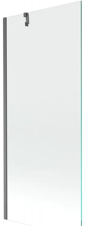 Mexen Next parawan nawannowy 1-skrzydłowy 80 x 150 cm, transparent, gun gray szczotkowany - 895-080-000-00-00-66
