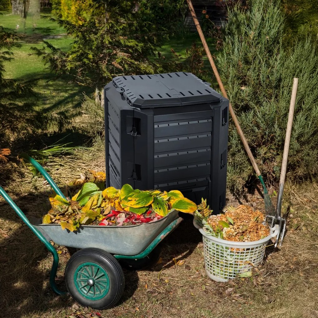 Kompostownik ogrodowy - Compogreen 380 l czarny Prosperplast