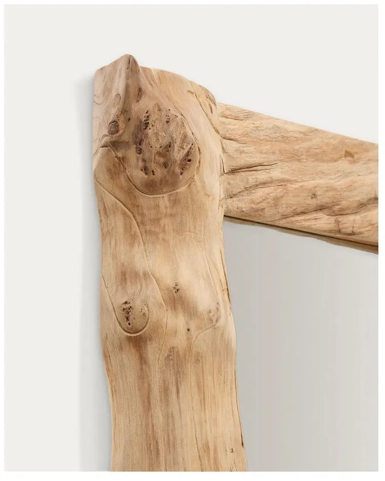 Lustro ścienne z drewnianą ramą 105x200 cm Ibro – Kave Home