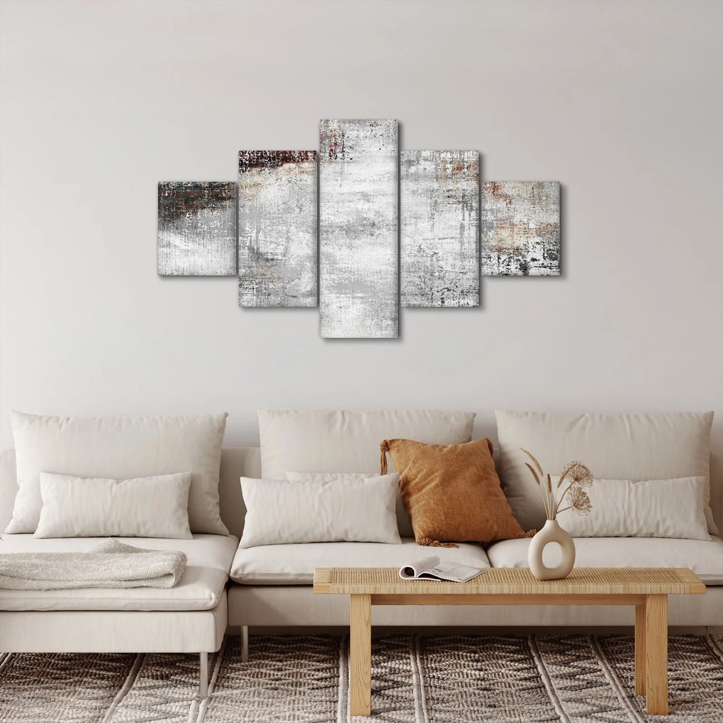Obraz - Abstrakcyjne teksturowane płótno (125x70 cm)