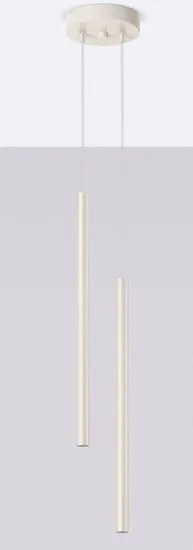 Beżowa podwójna lampa sufitowa - M085 T0-H87