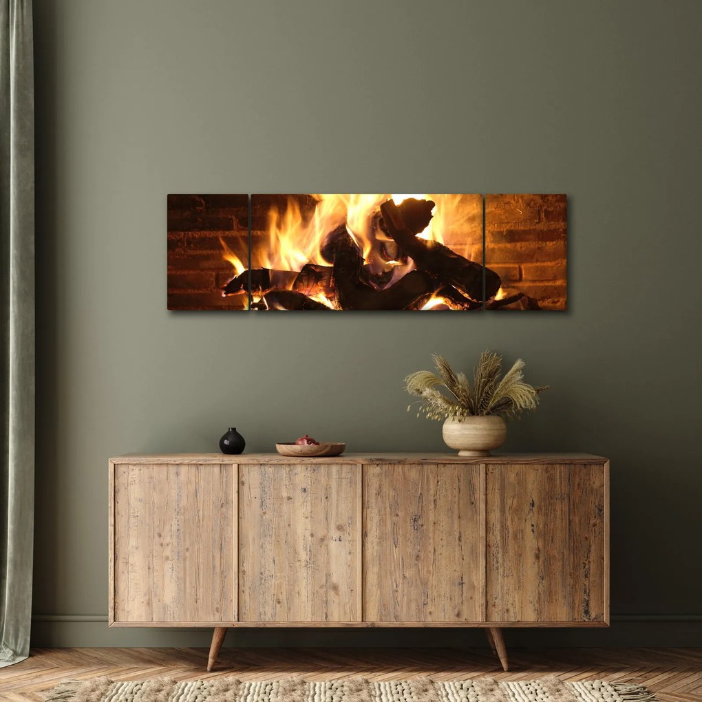 Obraz - Ogień (170x50 cm)