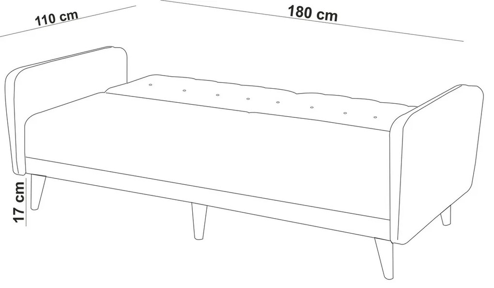Sofa rozkładana Aria Grey