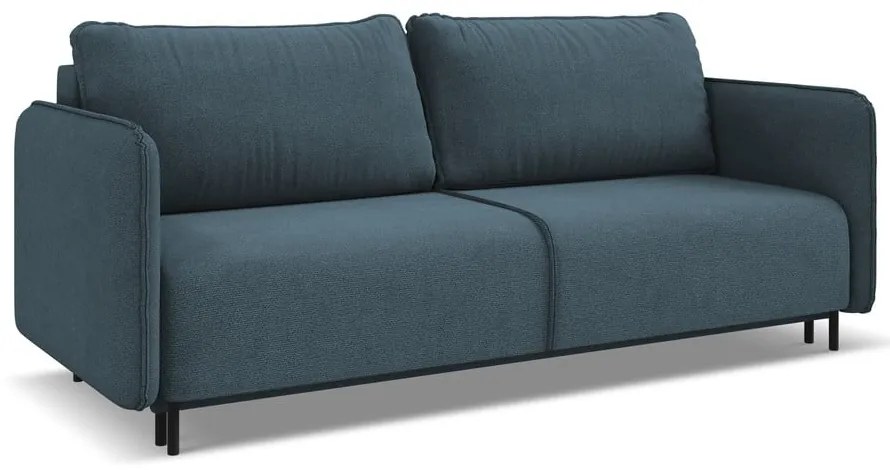 Niebieska rozkładana/ze schowkiem sofa 226 cm Luana – Makamii