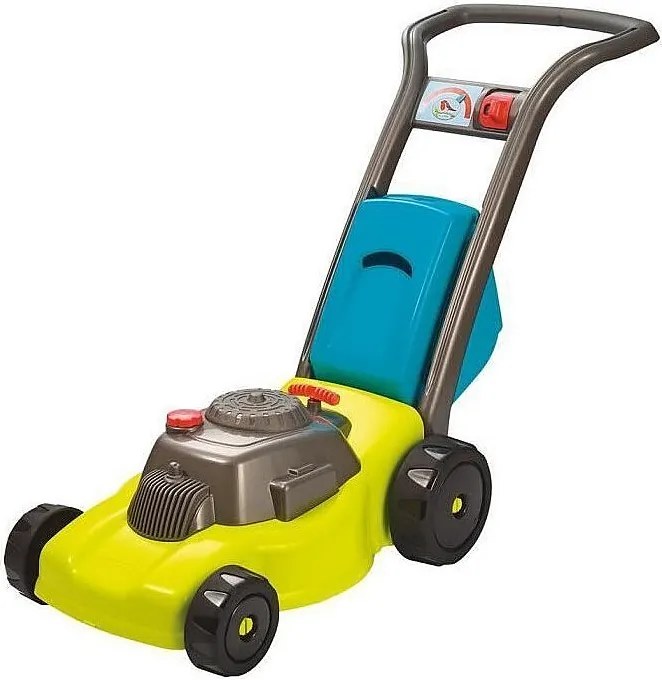 Kosiarka dla dzieci Ecoiffier 61 cm z dźwiękowym rozrusznikiem, wyjmowanym koszem i przyciskiem 3-pozycyjnym, od 18 miesięcy, wielokolorowa