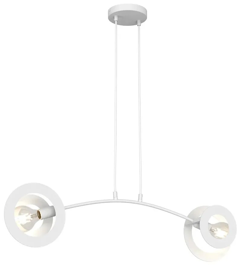 Biała loftowa lampa wisząca - 24X D155 S5-Z90