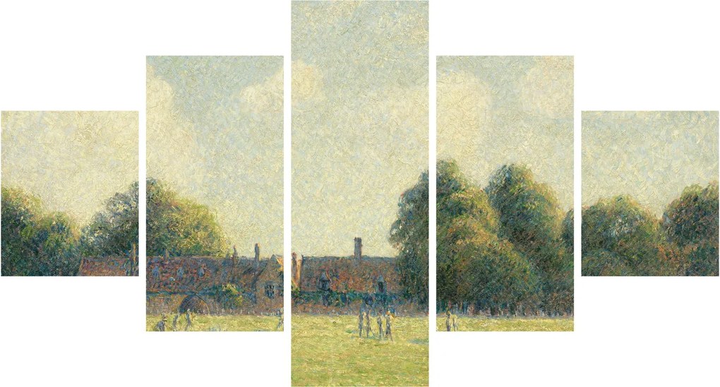 Obraz - Camille Pissarro, Hampton Court Green, reprodukcje (125x70 cm)