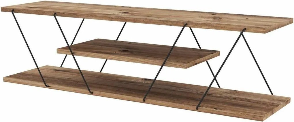 Stolik pod telewizor Canaz Black and Walnut