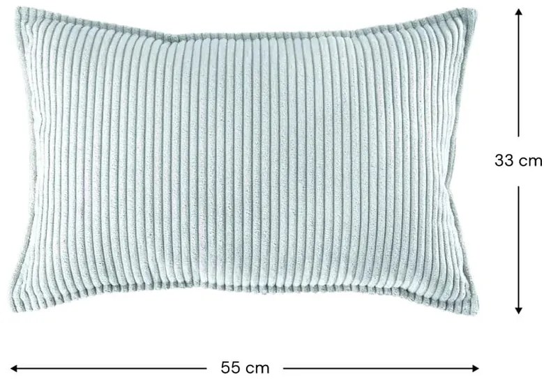 Miętowa sztruksowa poduszka na sofę dziecięcą Bolster – Wigiwama
