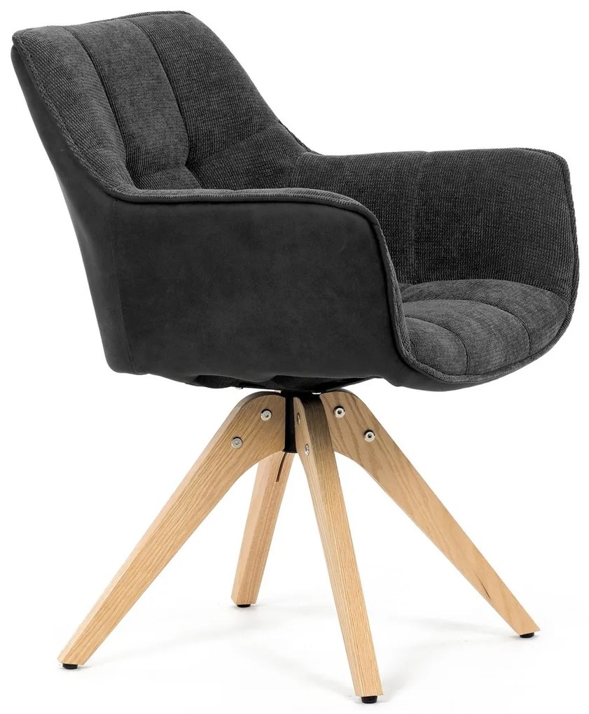 Zestaw krzeseł do jadalni HC-D7180 GREY2, 2 szt.