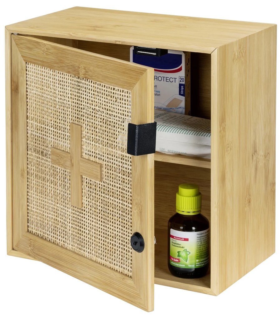 Apteczka ALLEGRE BAMBOO, 30 x 30 cm, WENKO