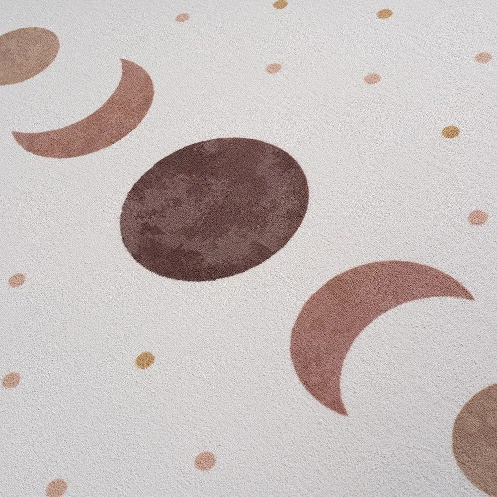 Kremowy dywan dziecięcy odpowiedni do prania ø120 cm Coco 1136 – Ayyildiz Carpets