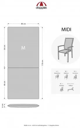 LIVING 2909 medium - poduszka na krzesło i fotel