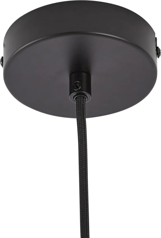 Retro Lampa Wisząca Złota z Zielonym Szkłem - Jina