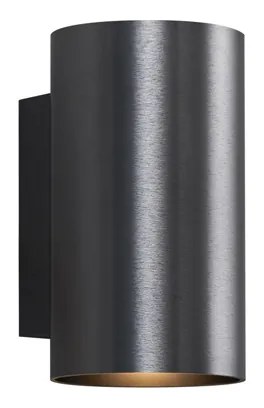 Nowoczesna lampa ścienna, okrągła, 2-punktowa, GU10, 50 mm, kolor ciemnoszary - Sandy