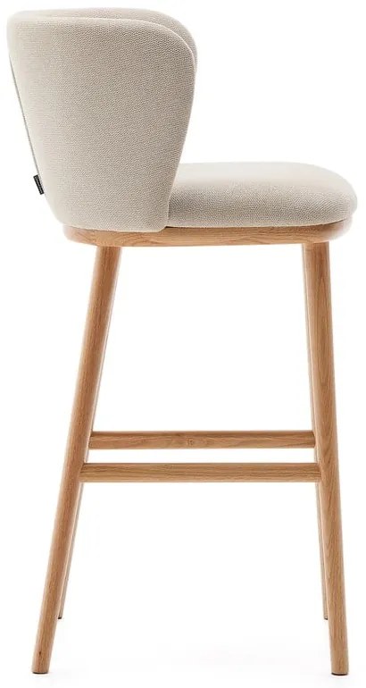 Beżowy hoker (wysokość siedziska 65 cm) Ciselia – Kave Home