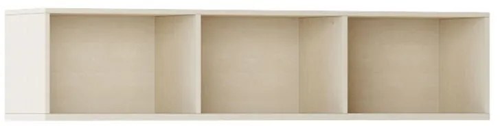 Biblioteka INTEGRO z półkami, niższa, 465 x 1750 x 400 mm, 3 półki, brzoza