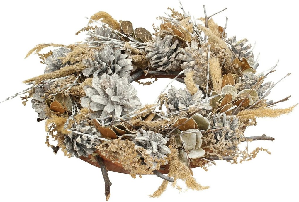 Wianek Winter Cone ⌀30cm beige