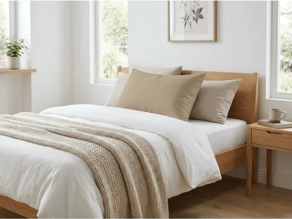 Poszewka z kory DENYX 70x90 cm jasnobrązowa