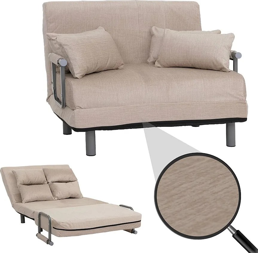 Fotel z funkcją spania MCW-K29,  kremowy