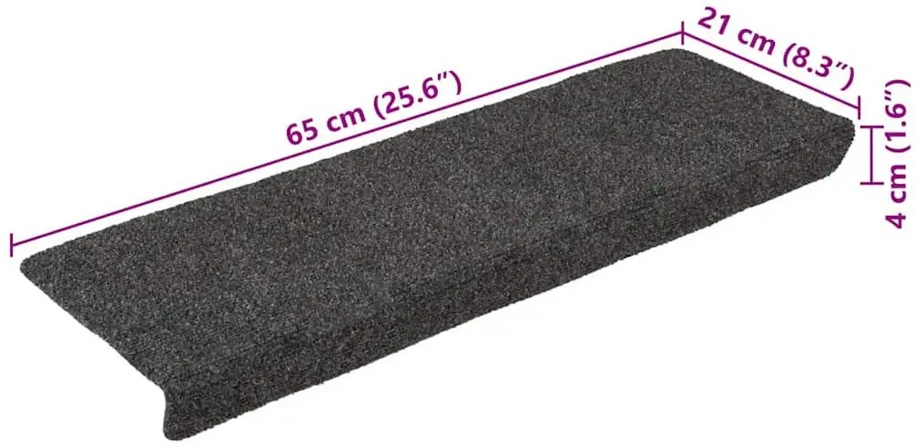 Materiałowe dywaniki na schody 30 sztuk anytracyt F1-D88