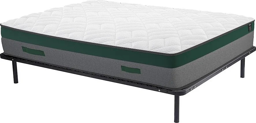 Zestaw stelaż listwowy + materac ze sprężynami kieszeniowymi gr. 22cm PRESTIGE marki YSMÉE - 160 x 200 cm